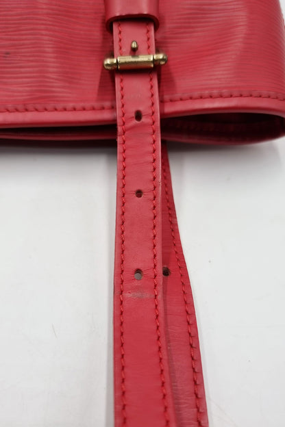 Epi Petit Bucket Tote Red