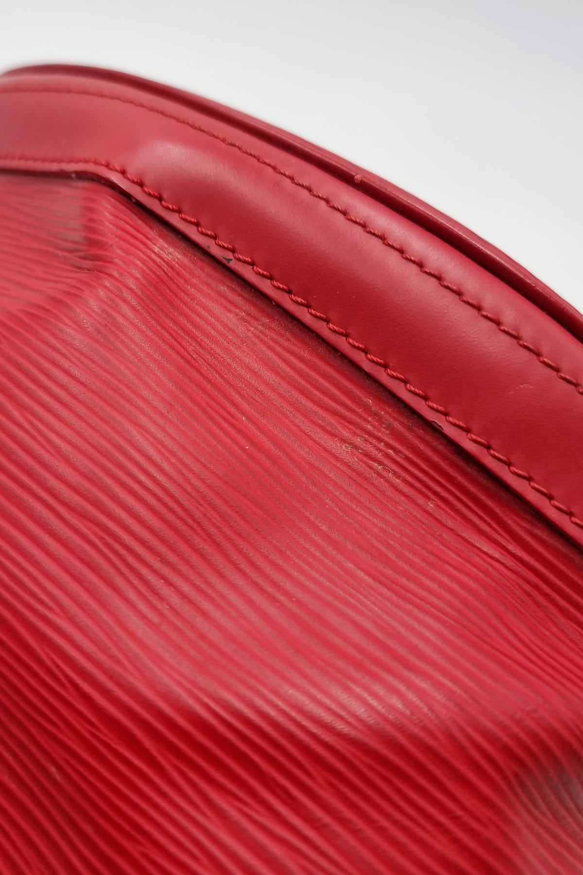 Epi Petit Bucket Tote Red
