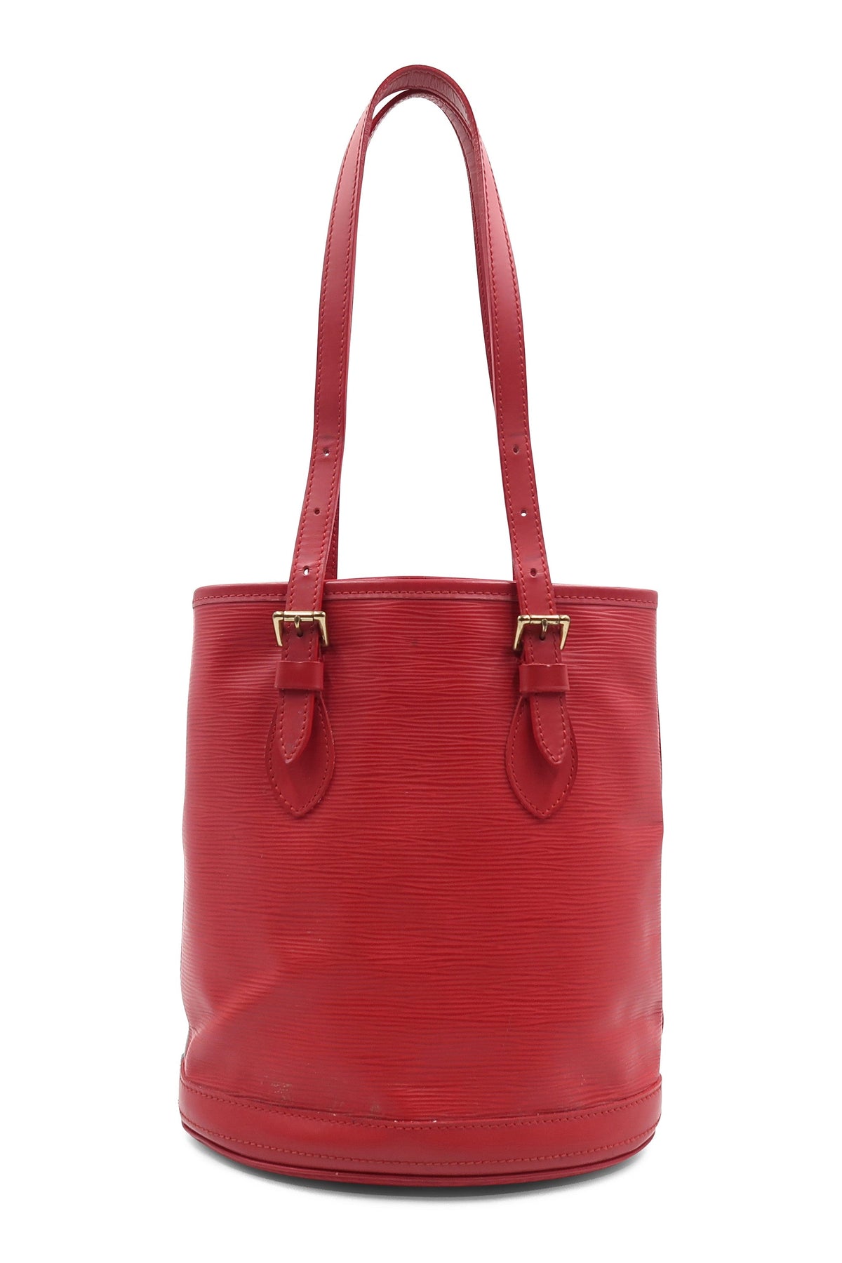 Epi Petit Bucket Tote Red