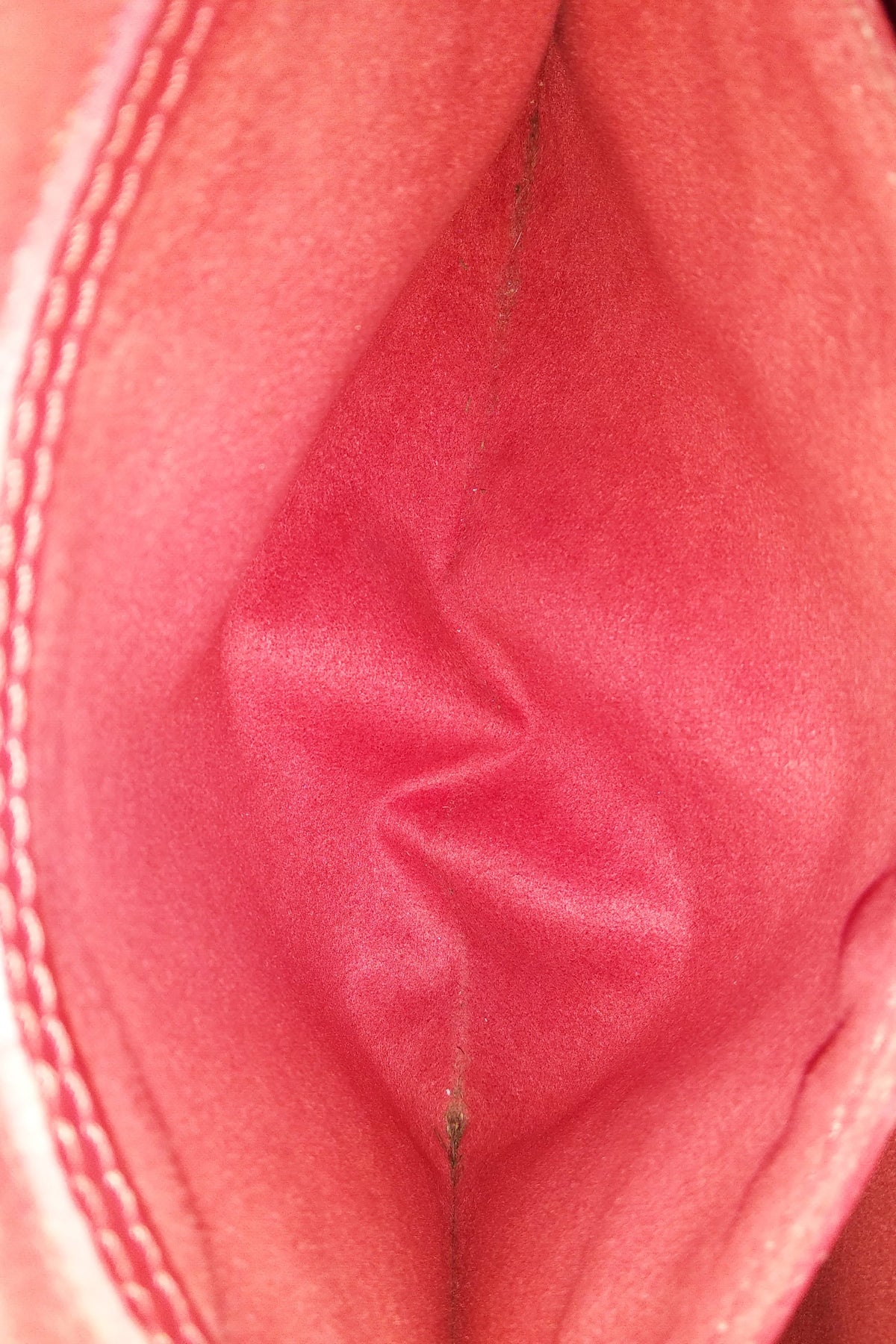 Epi Petit Bucket Tote Red