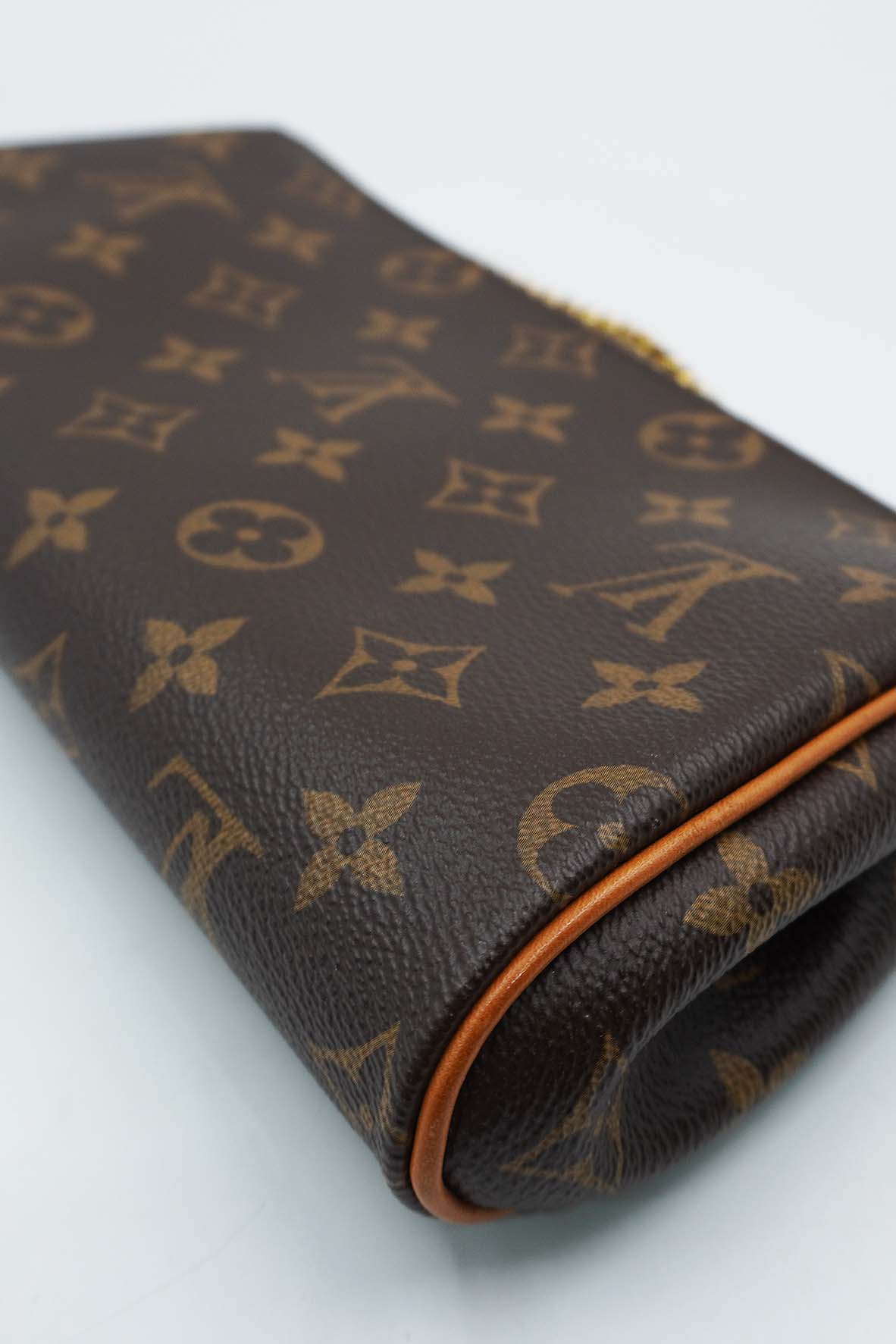 Eva Pochette Clutch Monogram with Strap Multicolor