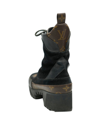 Louis Vuitton Desert Boots Black 37 REC1733