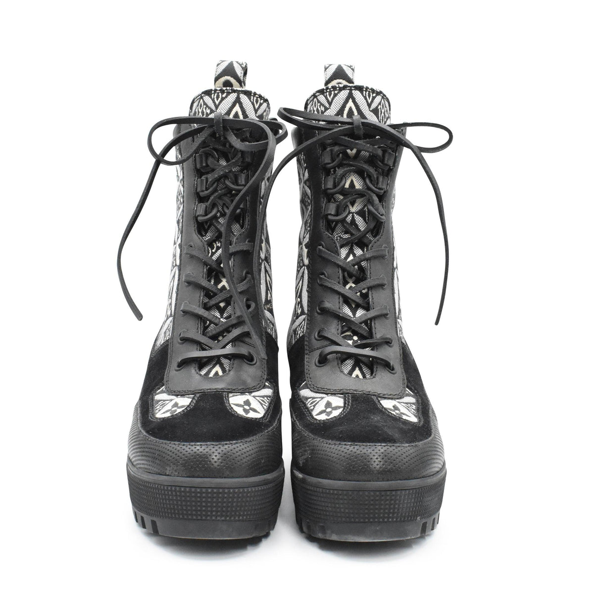 Louis Vuitton 'Laureate Desert Platform' Boots - Women's 38.5