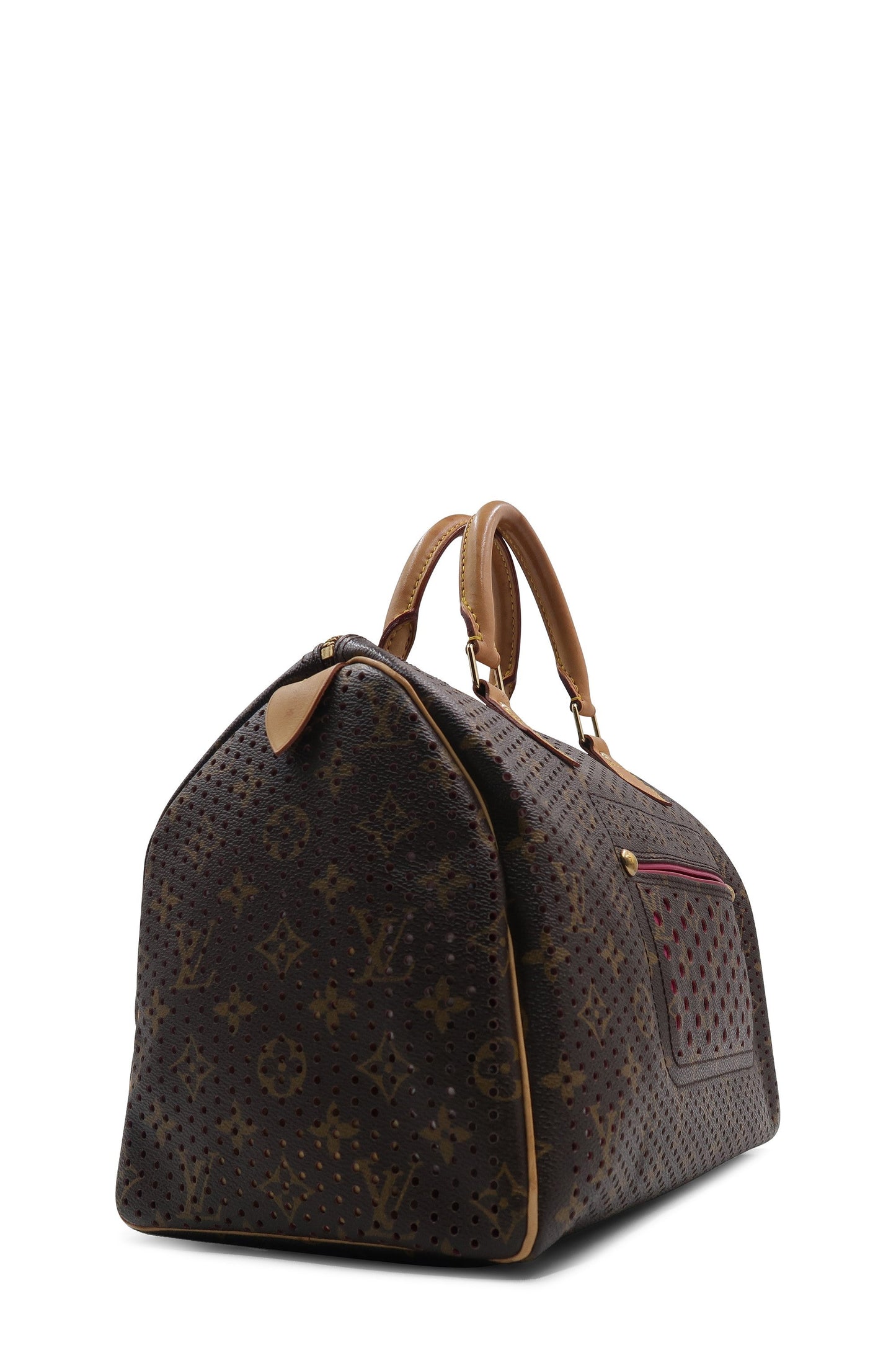 Limited Edition Perforated Speedy 30 Brown Fuschia