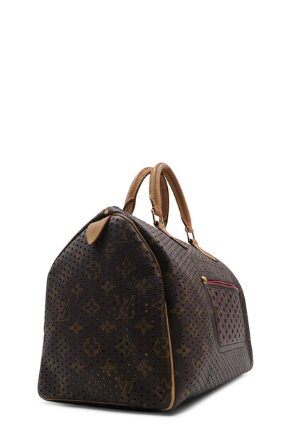 Limited Edition Perforated Speedy 30 Brown Fuschia