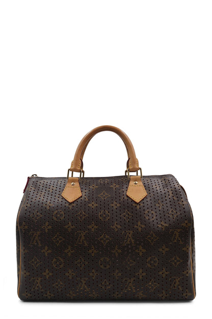 Limited Edition Perforated Speedy 30 Brown Fuschia