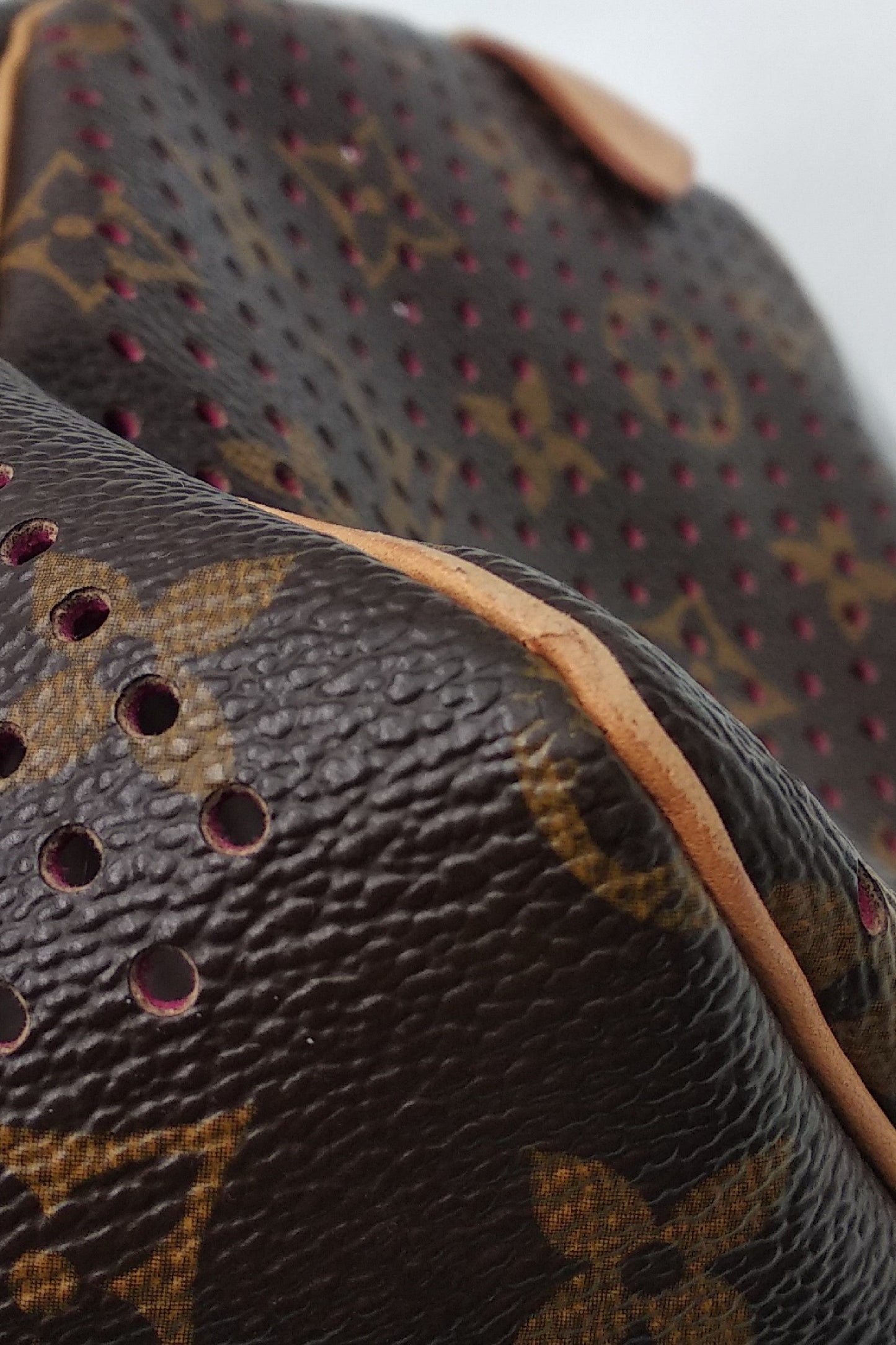 Limited Edition Perforated Speedy 30 Brown Fuschia