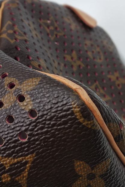 Limited Edition Perforated Speedy 30 Brown Fuschia