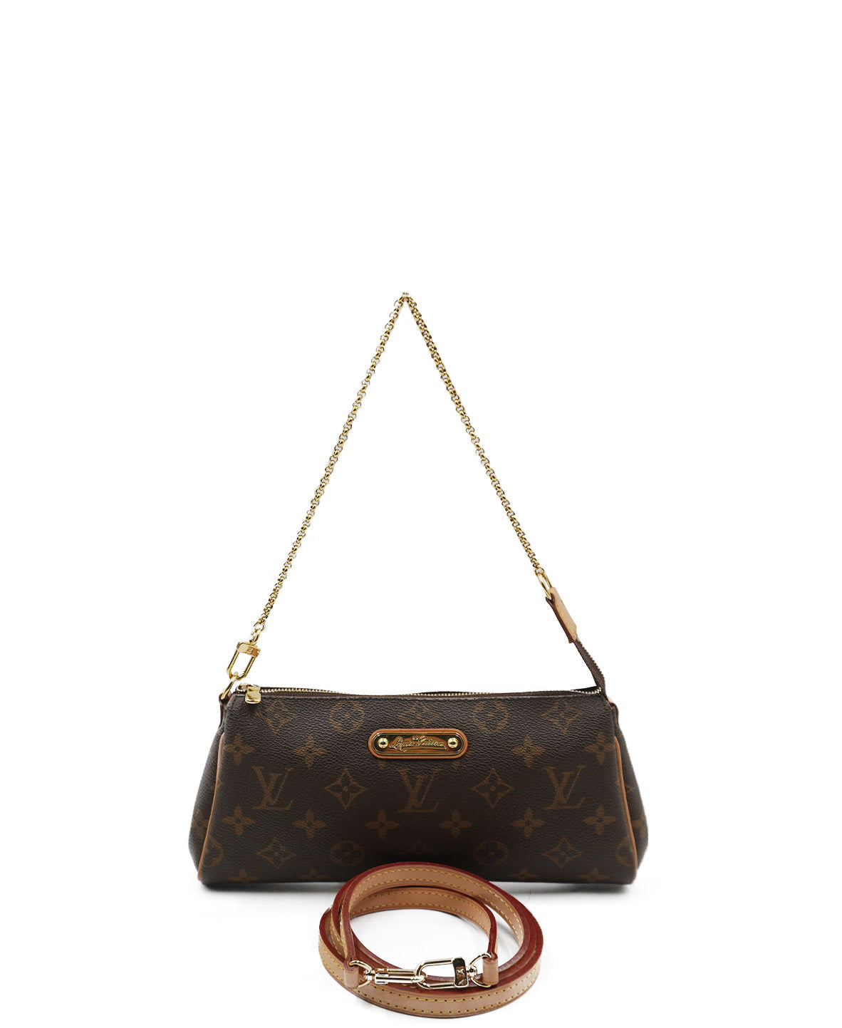 LV Monogram Eva Pochette Vintage Brown
