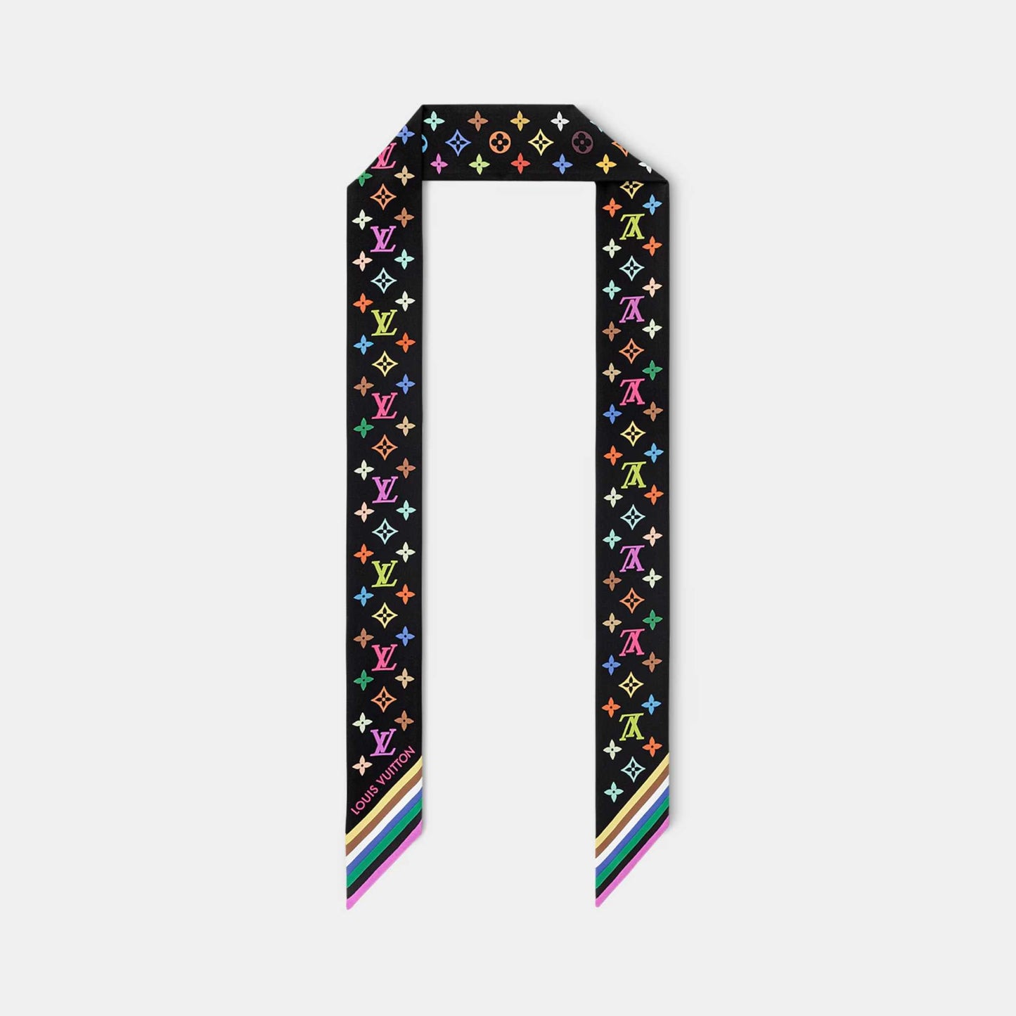 Louis Vuitton LV x TM Monogram Multicolor BB Bandeau, Front, Black