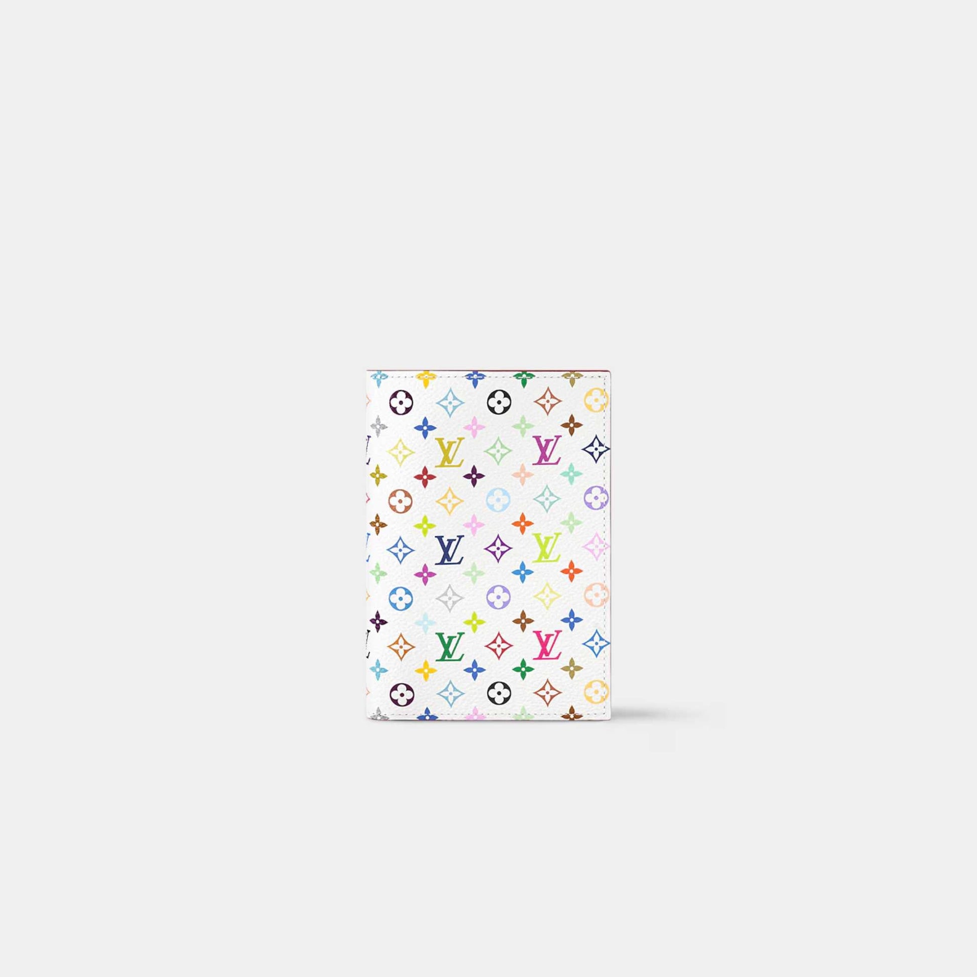 Louis Vuitton LV x TM Passport Cover Rainbow Palette White Blanc, Front