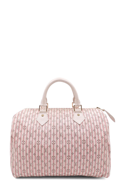 Mini Lin Croisette Speedy 30 Pink Off-White