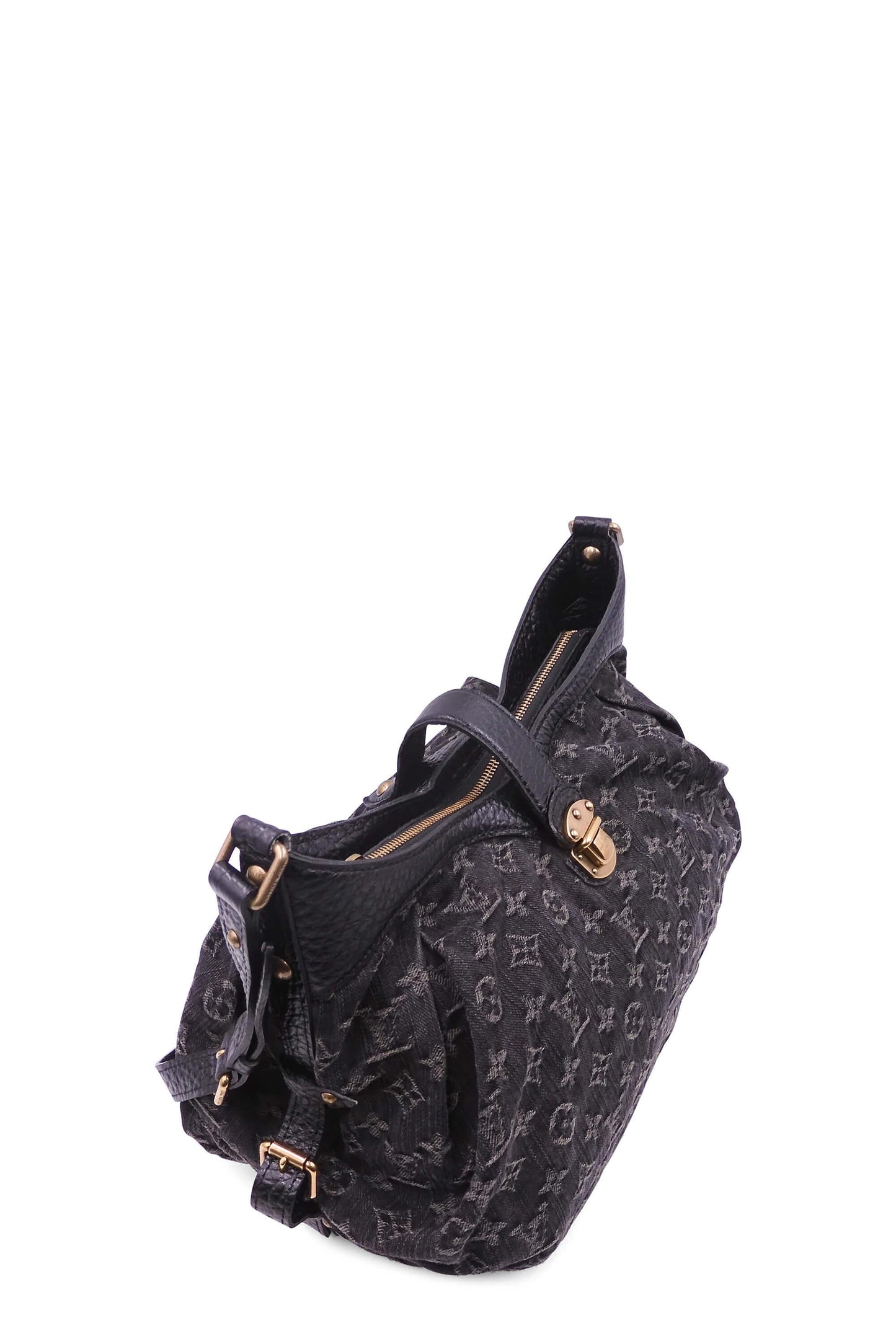 Monogram Denim XS Bag Black