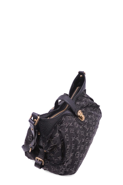 Monogram Denim XS Bag Black