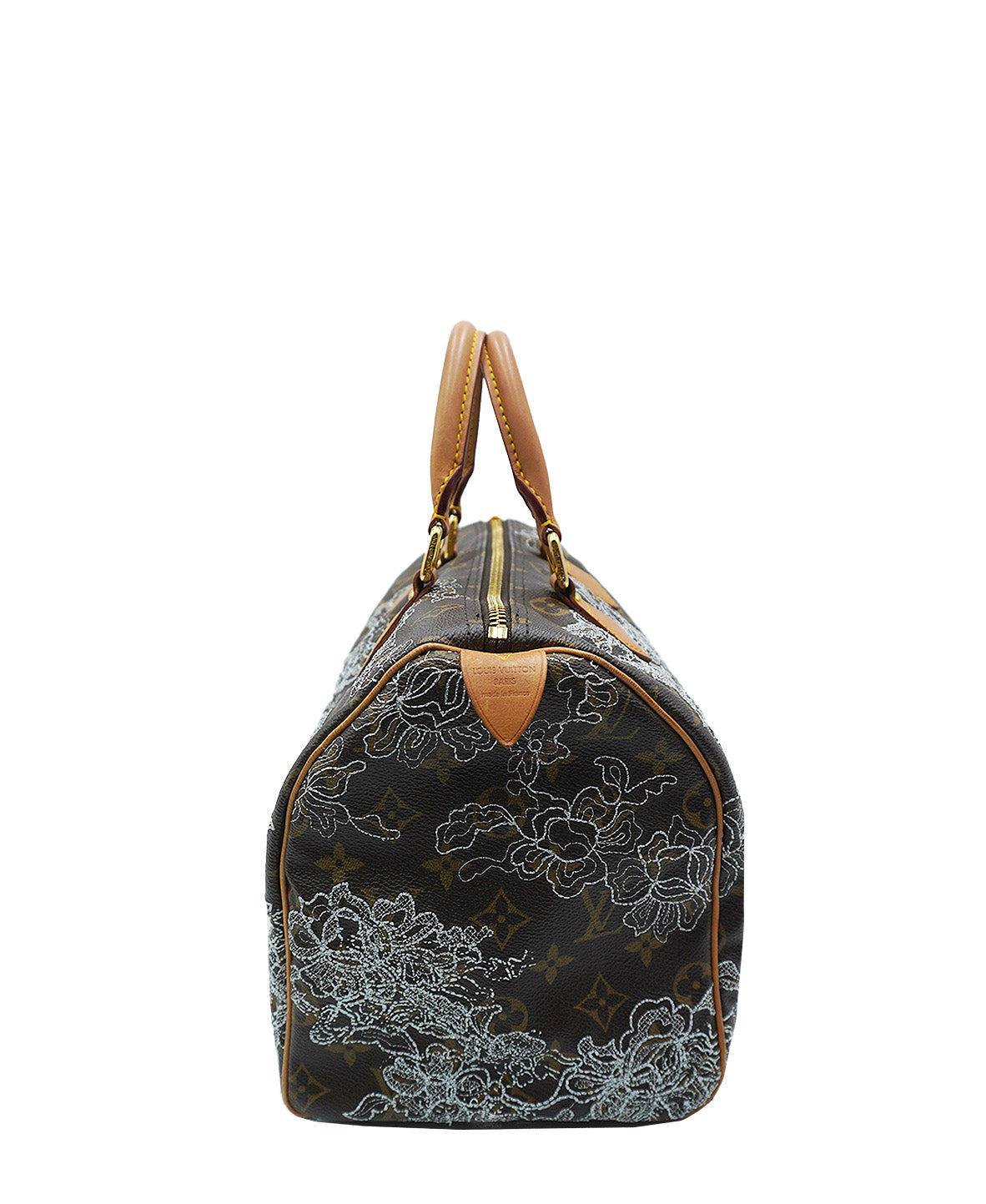 Monogram Dentelle Speedy 30 Brown Silver Multicolor