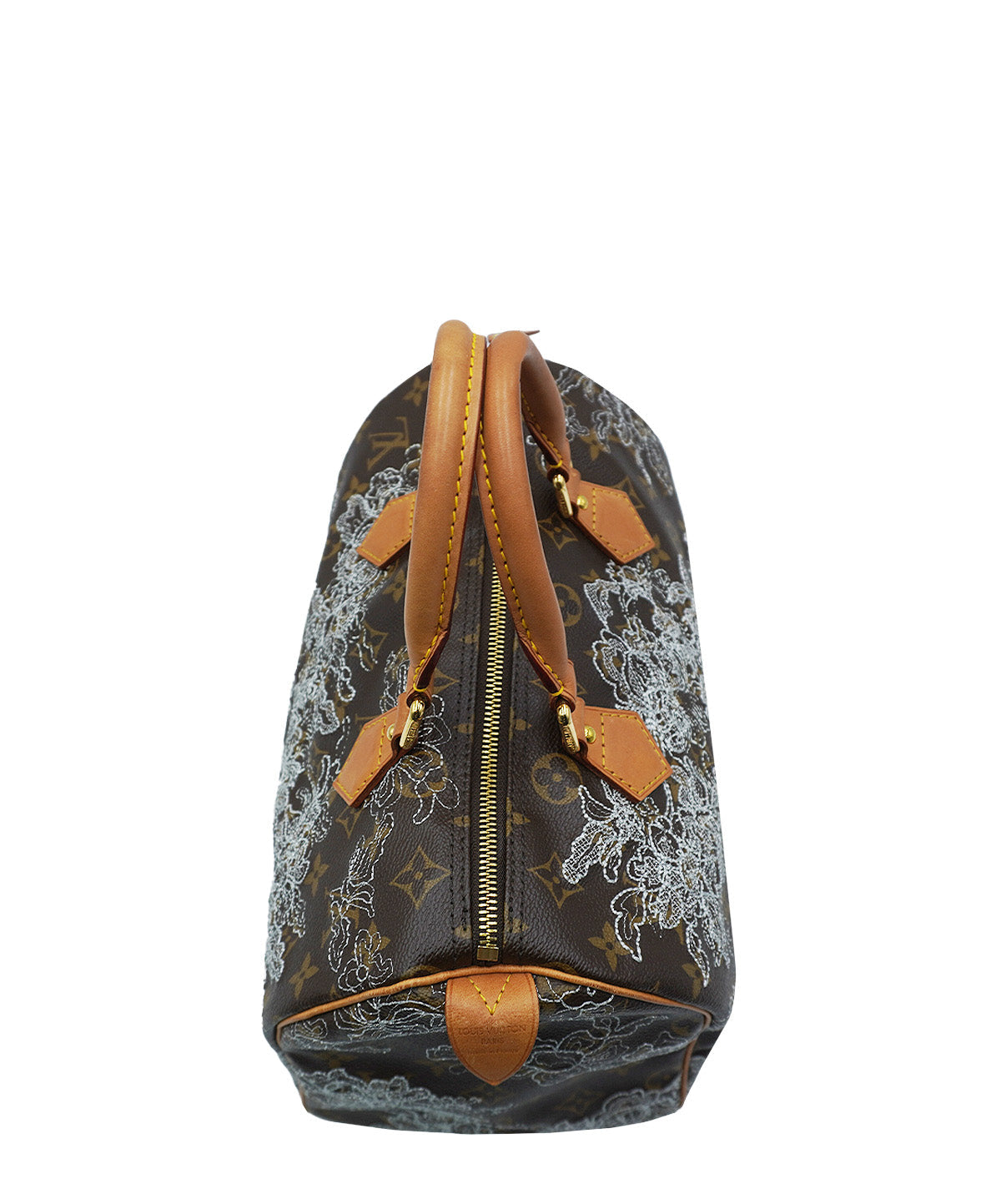Monogram Dentelle Speedy 30 Brown Silver Multicolor
