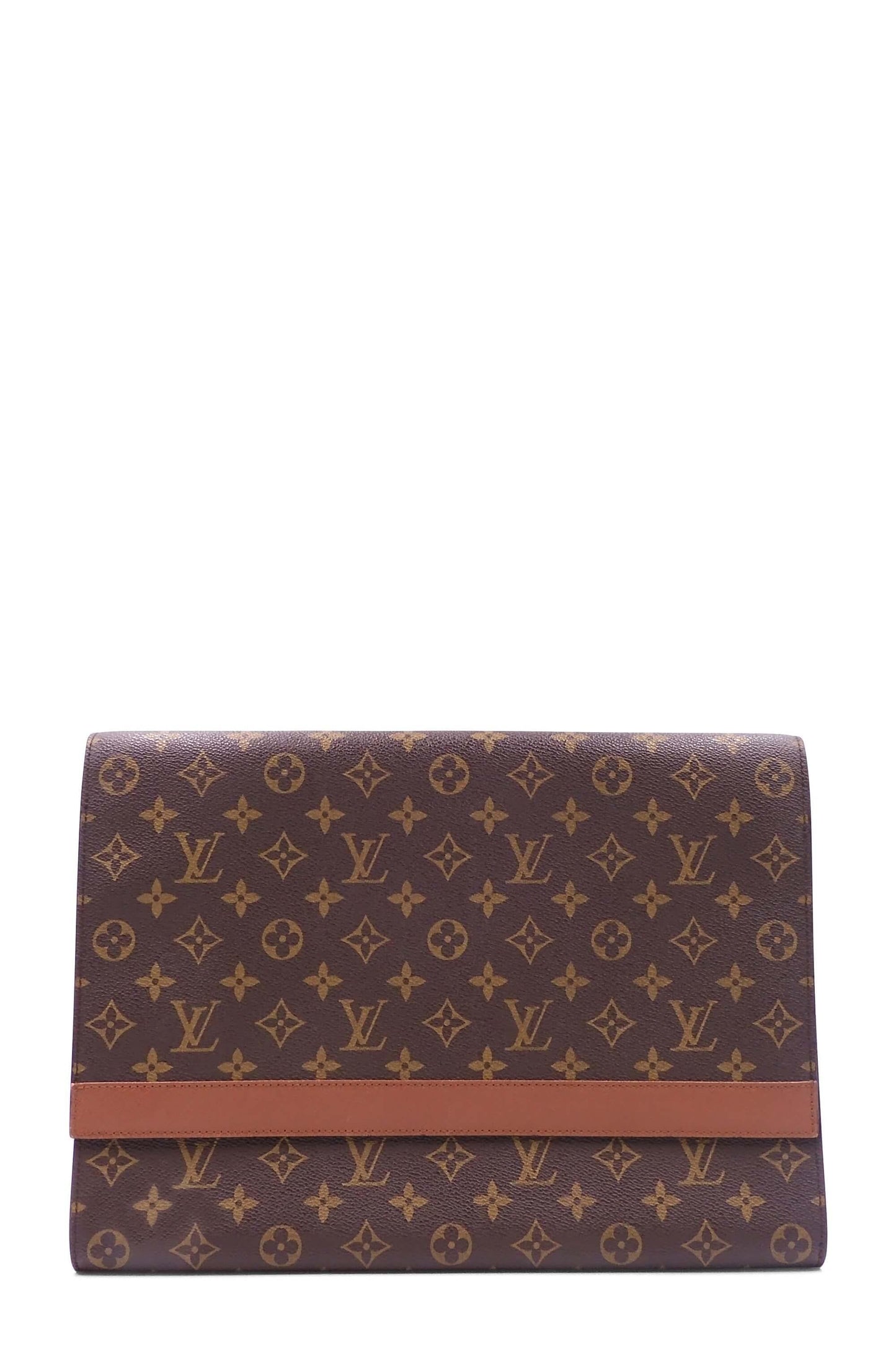Monogram Document Case Brown