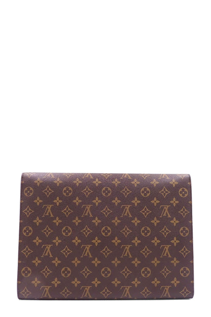 Monogram Document Case Brown