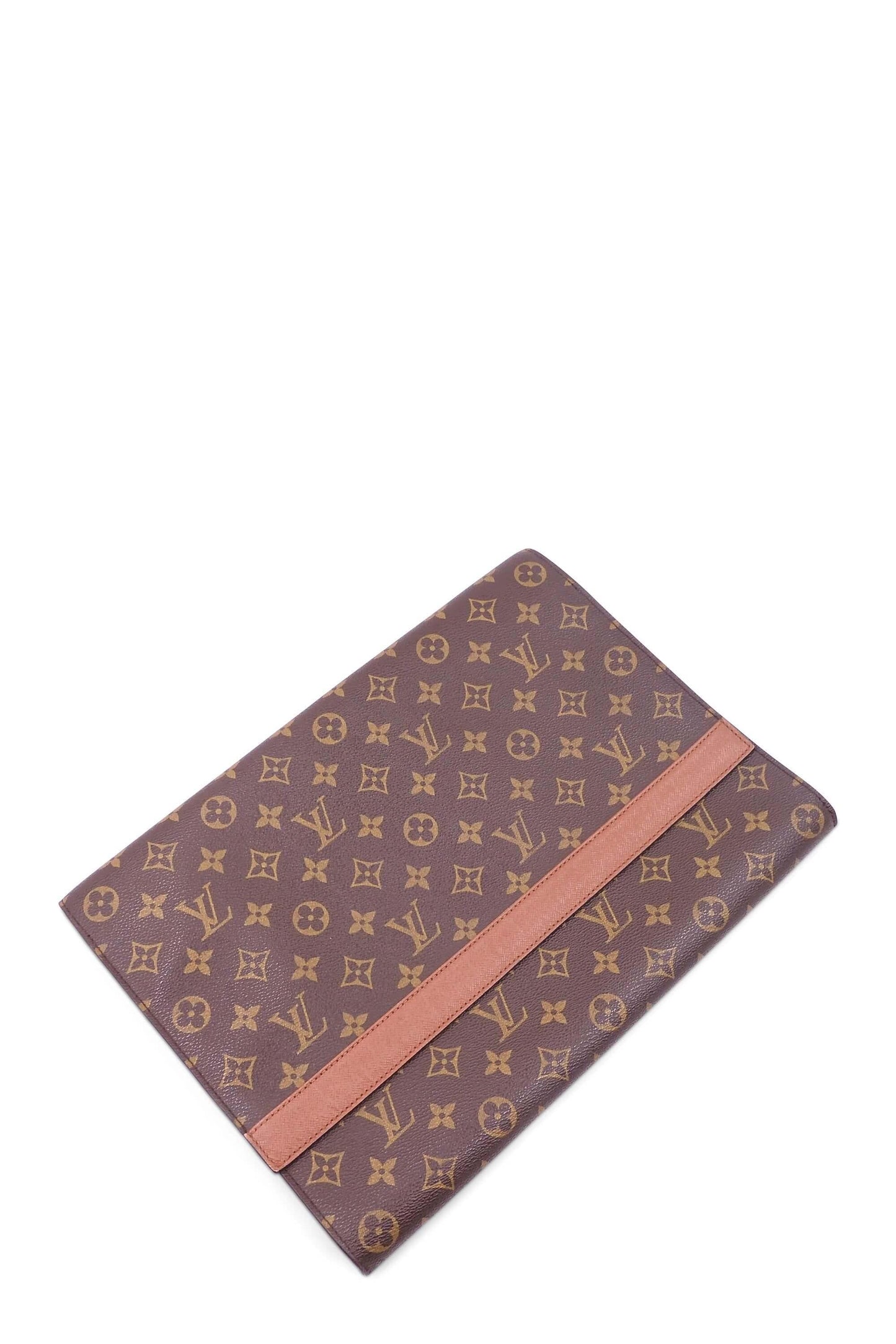 Monogram Document Case Brown