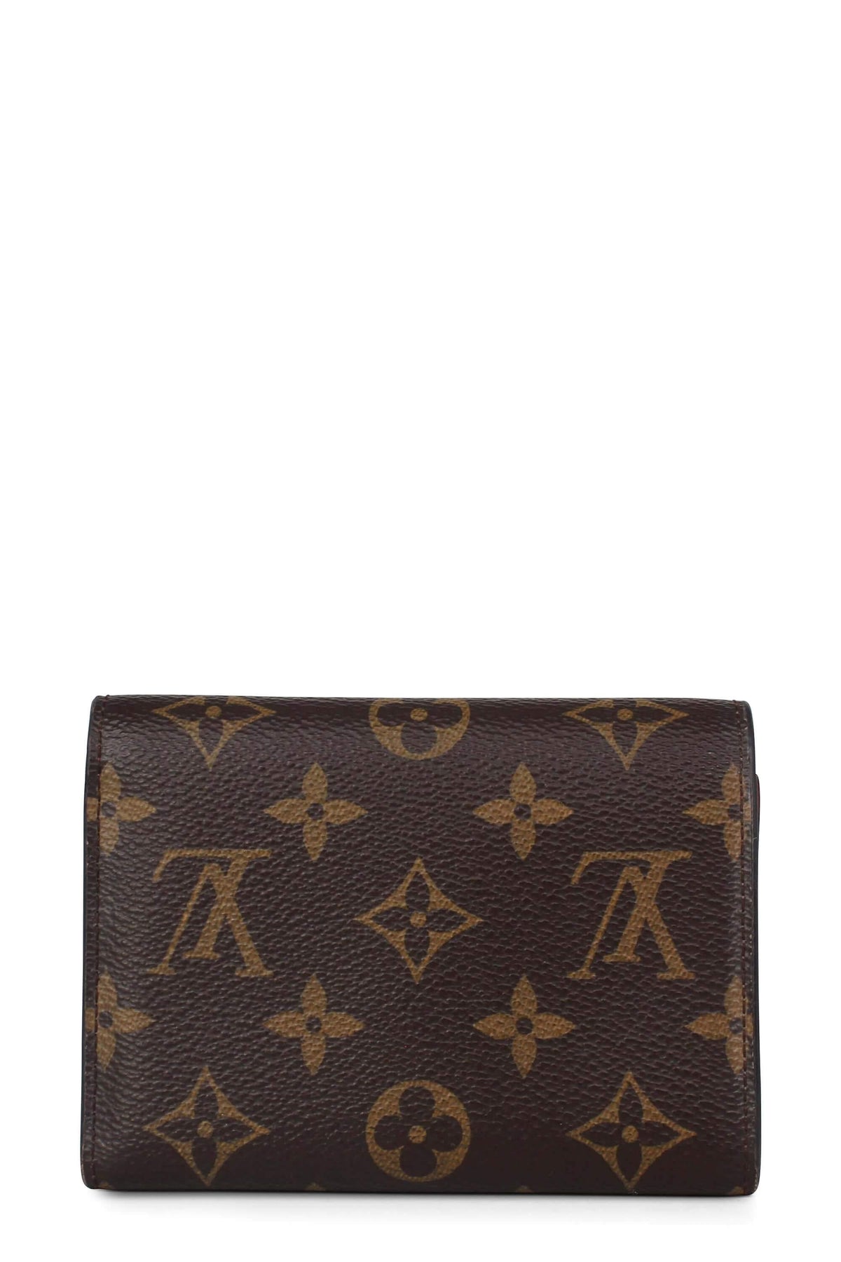 Monogram Flower Compact Wallet Red