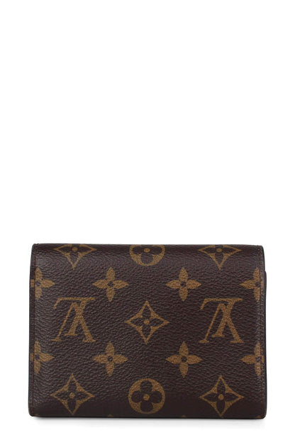 Monogram Flower Compact Wallet Red