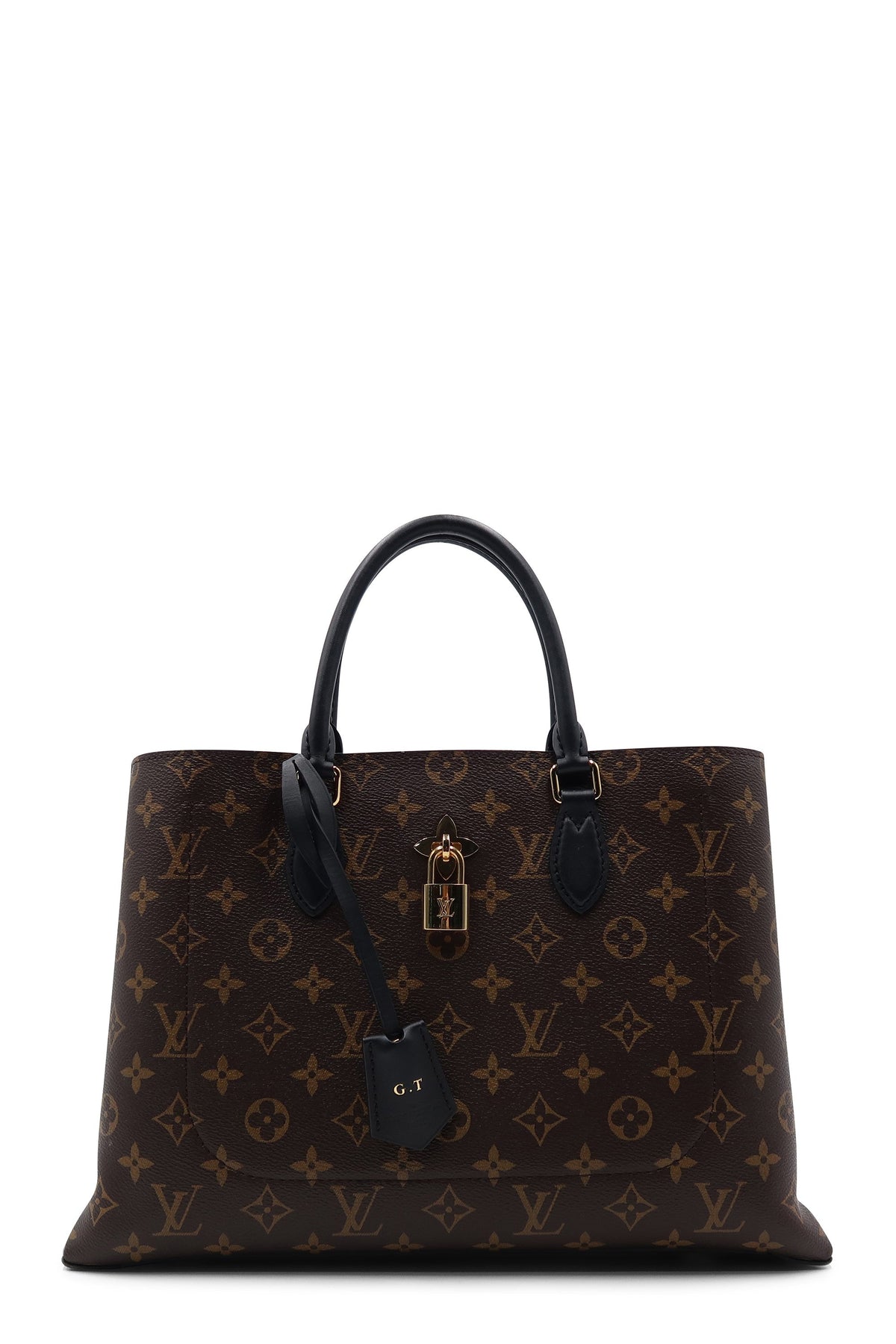 Monogram Flower Tote Brown