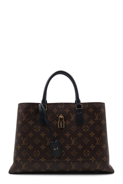 Monogram Flower Tote Brown
