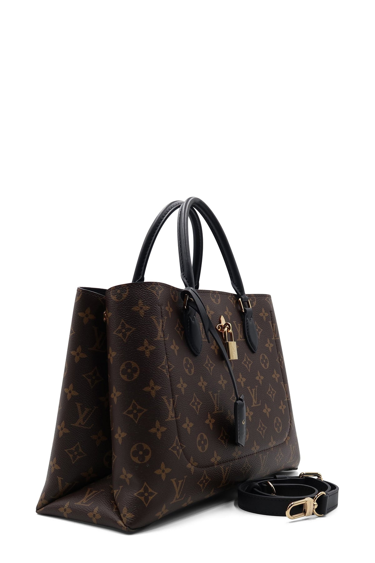 Monogram Flower Tote Brown