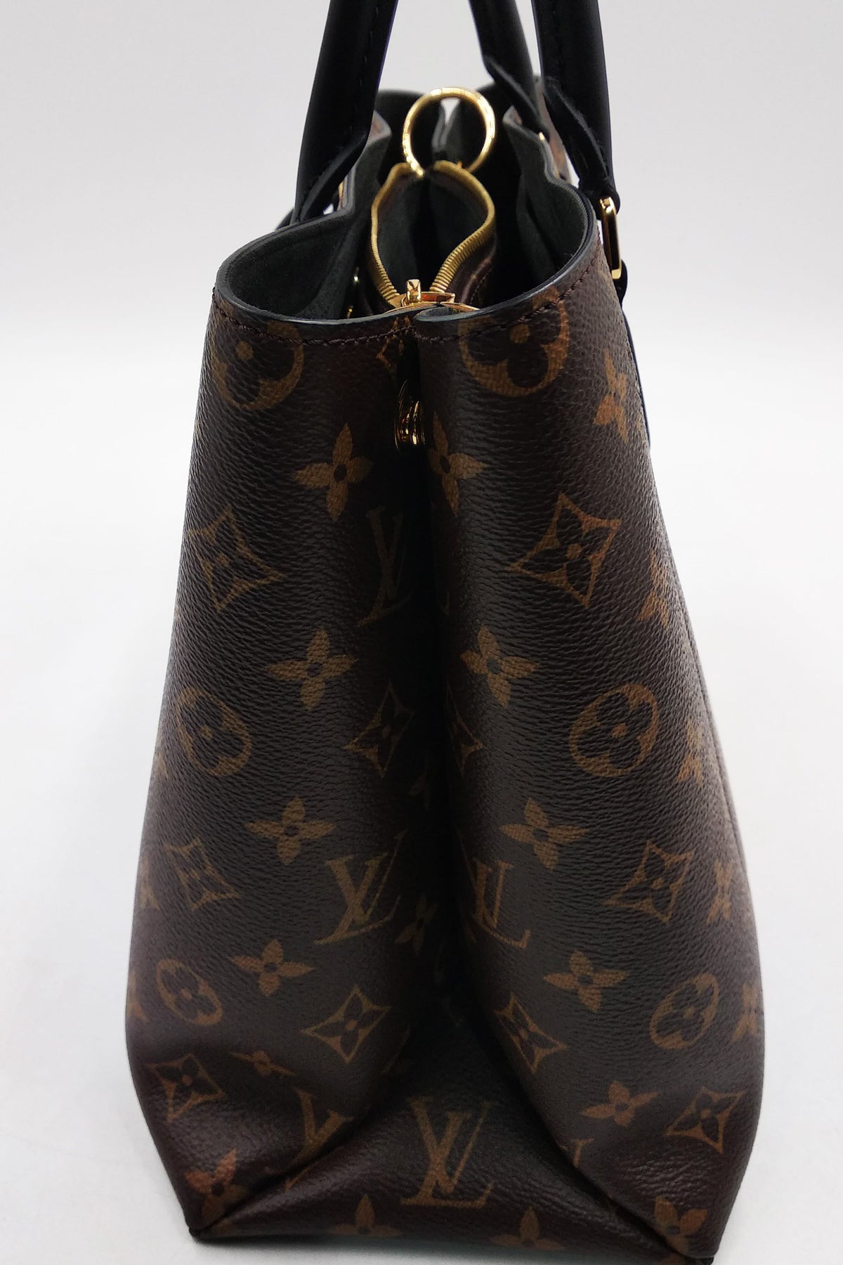 Monogram Flower Tote Brown