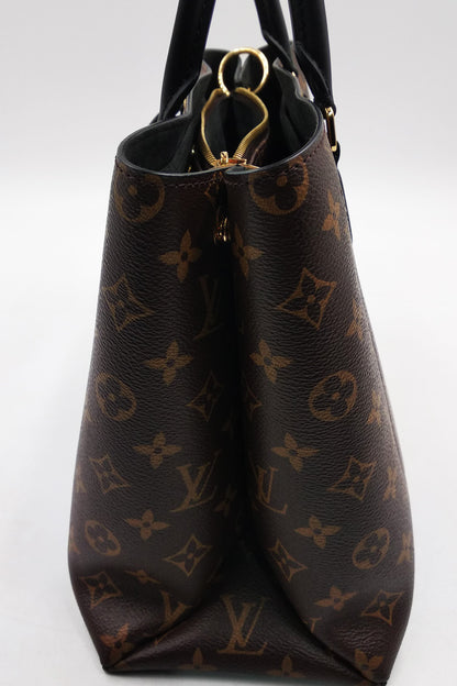 Monogram Flower Tote Brown