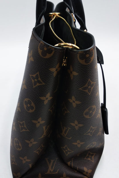 Monogram Flower Tote Brown