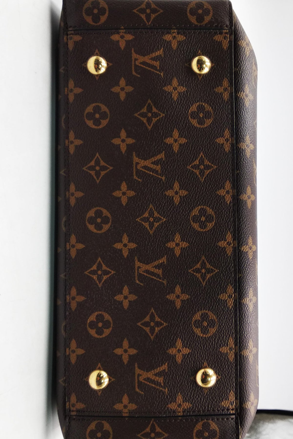 Monogram Flower Tote Brown
