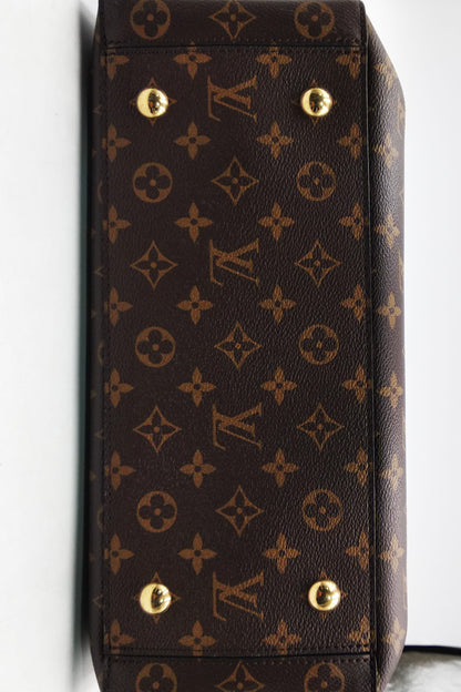 Monogram Flower Tote Brown