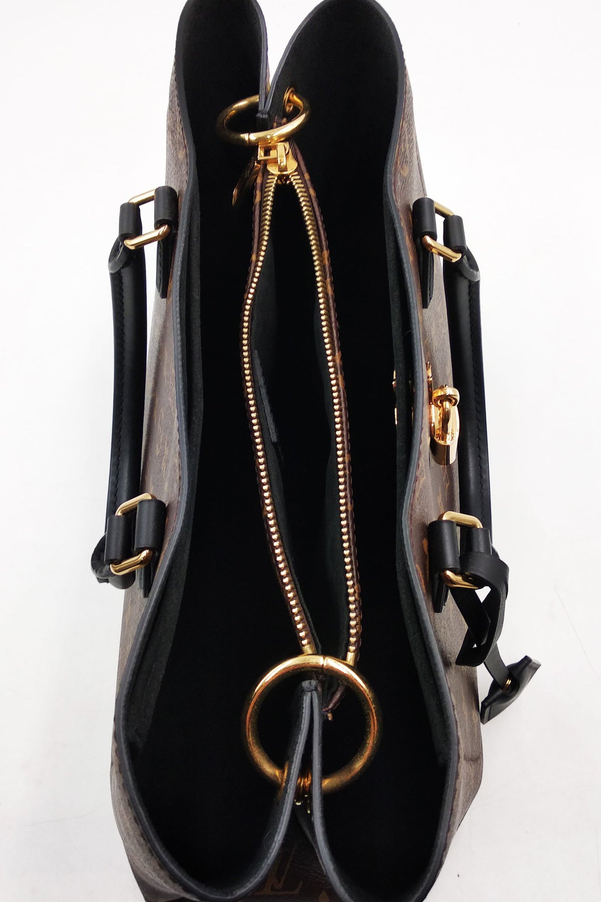 Monogram Flower Tote Brown