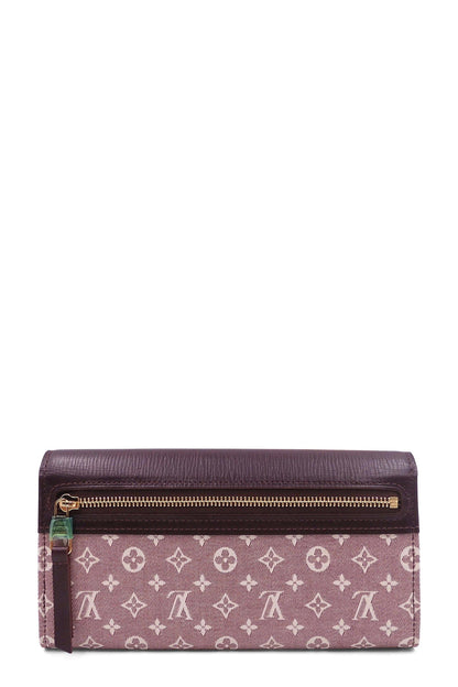 Monogram Idylle Sarah Wallet Pink Maroon