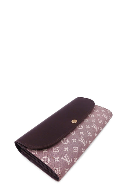 Monogram Idylle Sarah Wallet Pink Maroon
