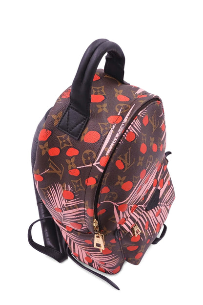 Monogram Jungle Dots Palm Springs Backpack PM Brown