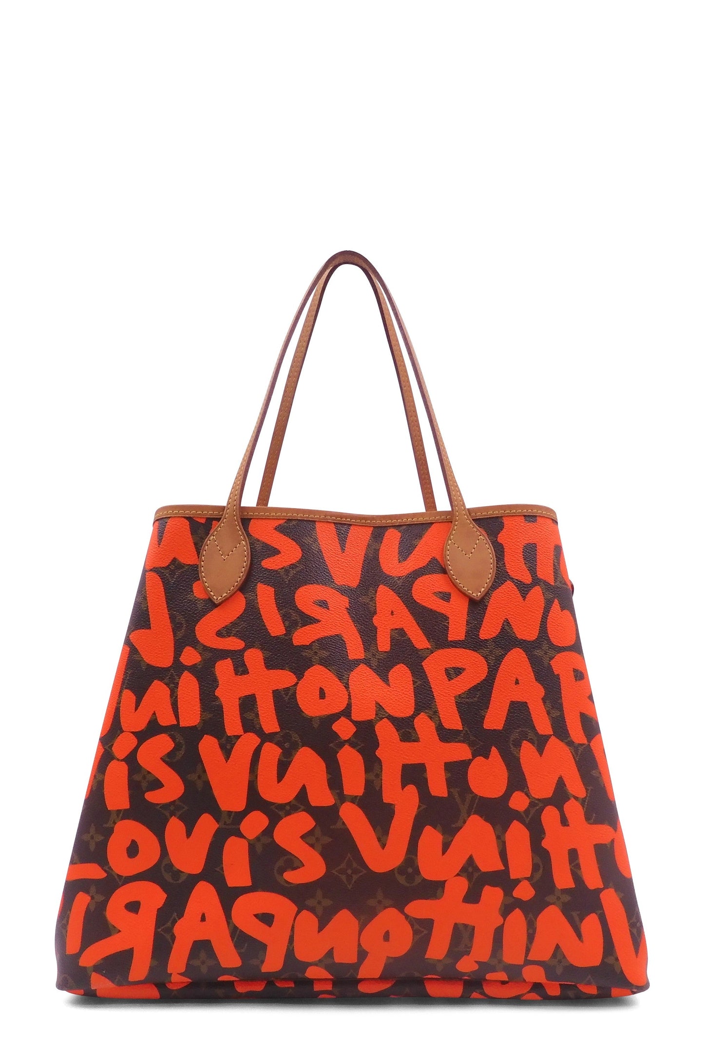 Monogram Neverfull Graffiti GM Brown Orange