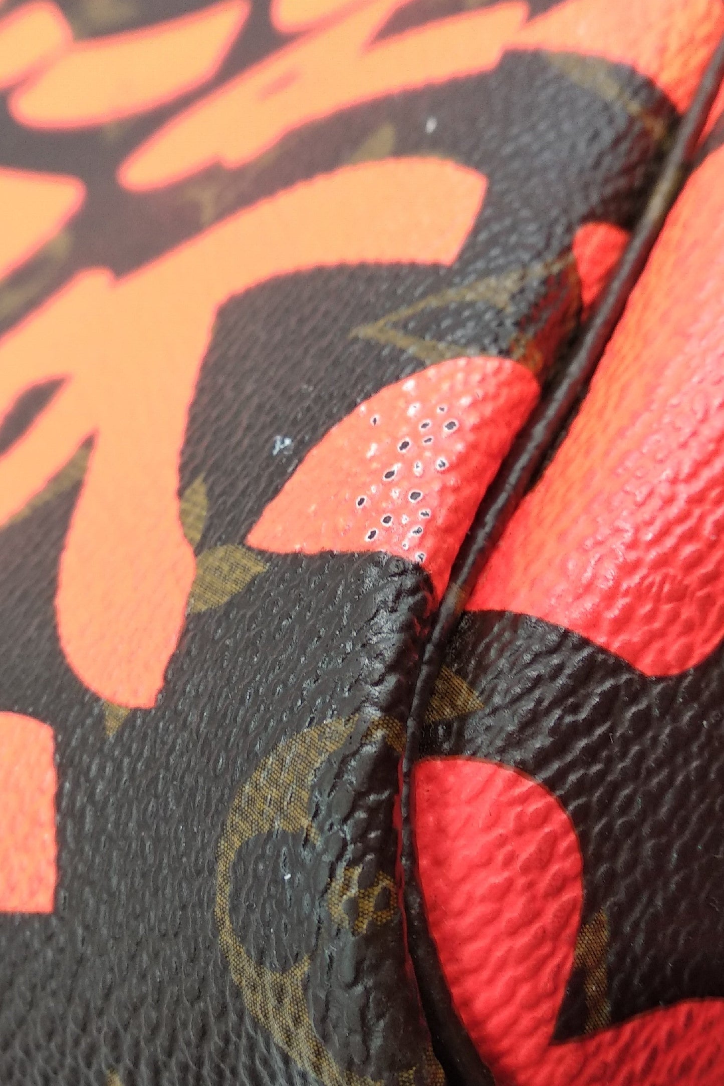 Monogram Neverfull Graffiti GM Brown Orange