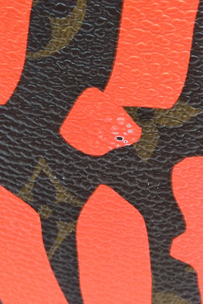 Monogram Neverfull Graffiti GM Brown Orange