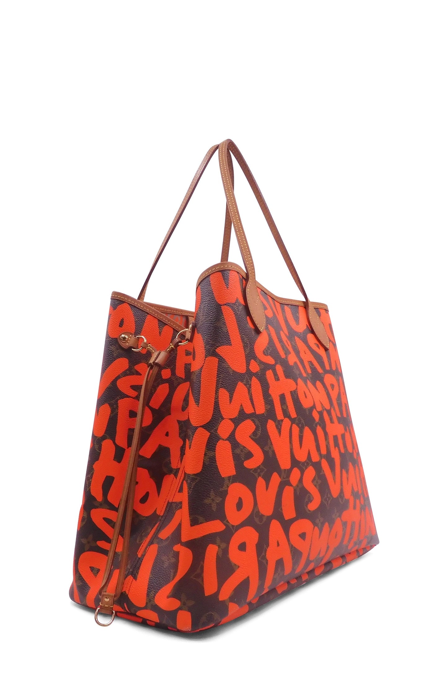 Monogram Neverfull Graffiti GM Brown Orange