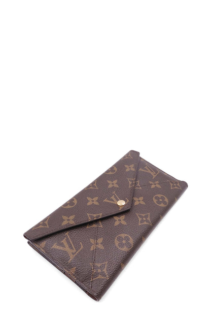Monogram Origami Long Wallet Brown