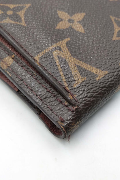 Monogram Origami Long Wallet Brown