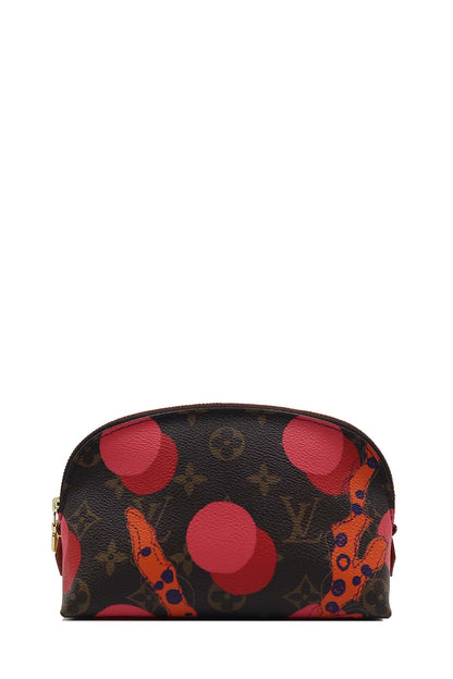 Monogram Ramages Cosmetic Pouch Brown Orange