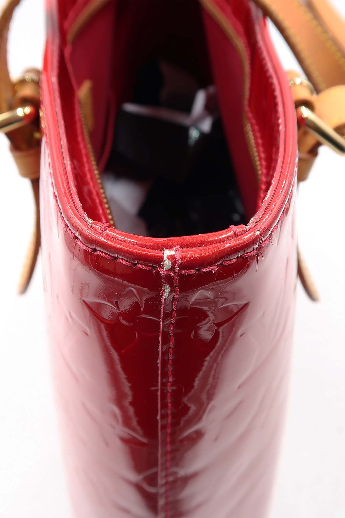 Monogram Vernis Brentwood Tote Red