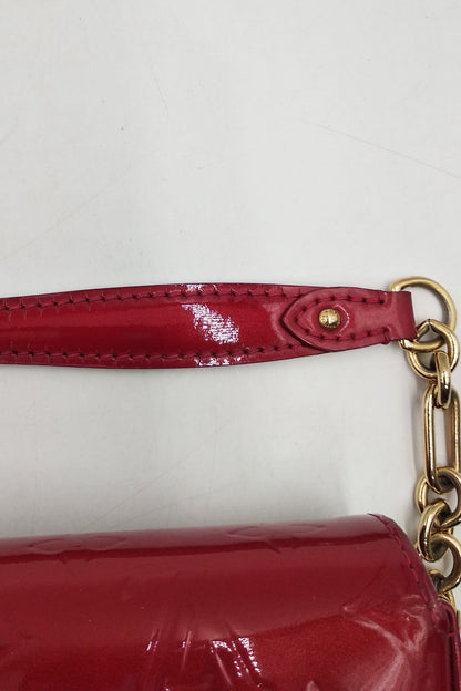 Monogram Vernis Rodeo Drive Flap Bag Red