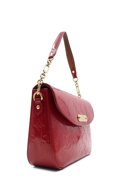 Monogram Vernis Rodeo Drive Flap Bag Red