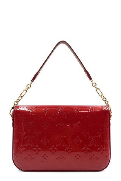Monogram Vernis Rodeo Drive Flap Bag Red