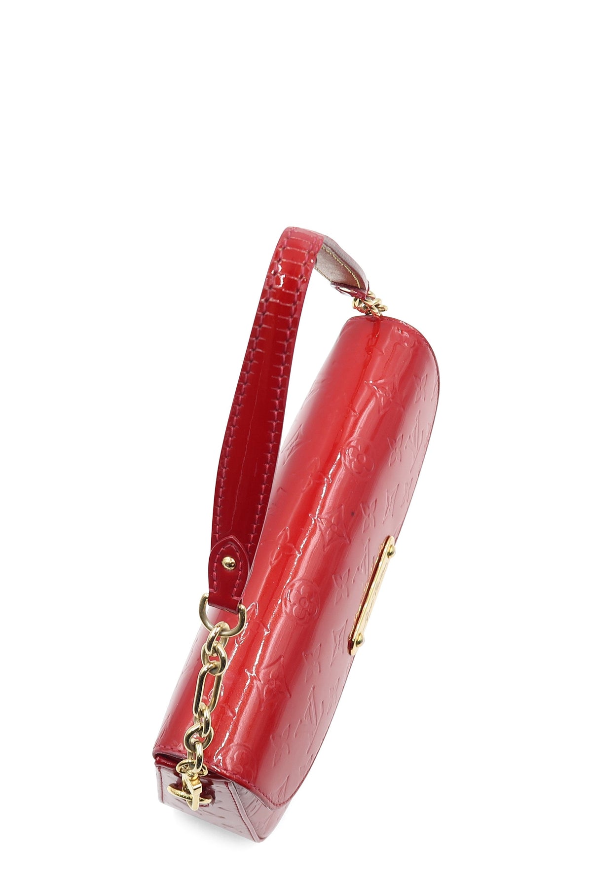 Monogram Vernis Rodeo Drive Flap Bag Red