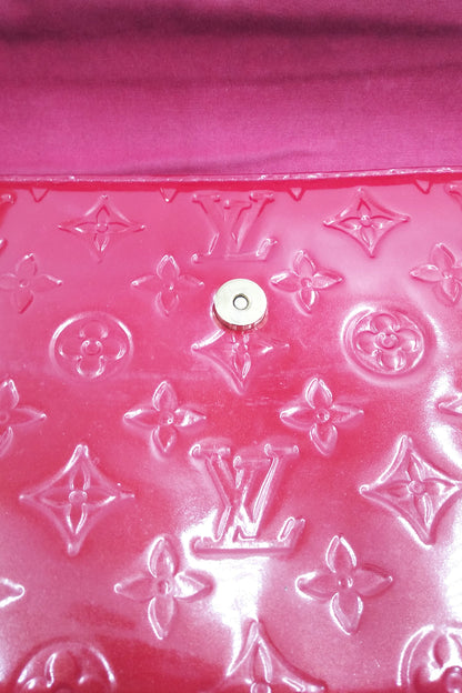 Monogram Vernis Rodeo Drive Flap Bag Red